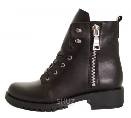 Atomio Lardini A9-415.01 Black Leather Ботинки женские Atomio Lardini A9-415.01 Black Leather